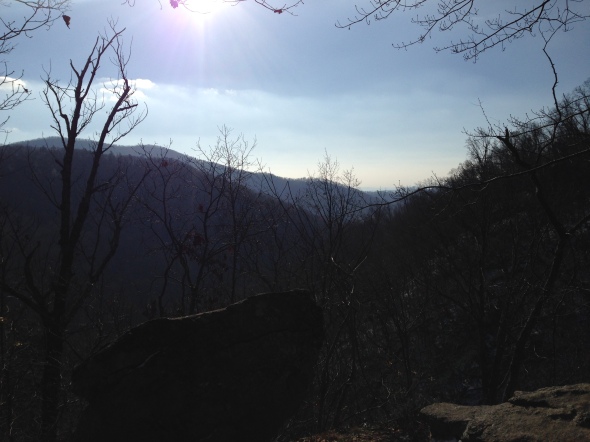Overlook on the climb up White Oak Canyon